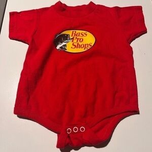 Bass Pro Shops Red Body Suit Size 12 Months